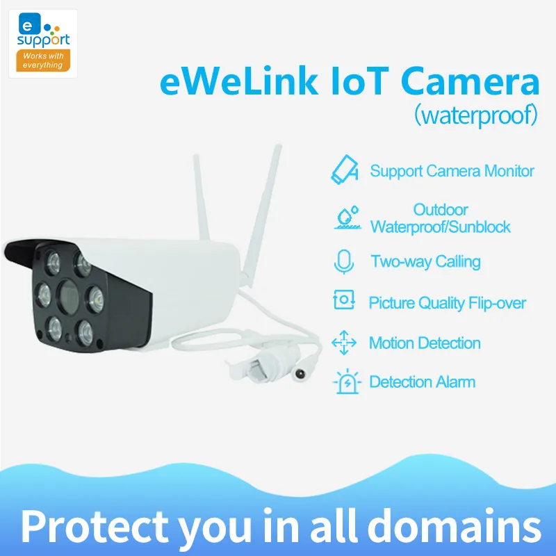 EWeLink IP66 Водонепроницаемая наружная камера 1080P Smart WIFI IOT Двусторонняя аудиосвязь