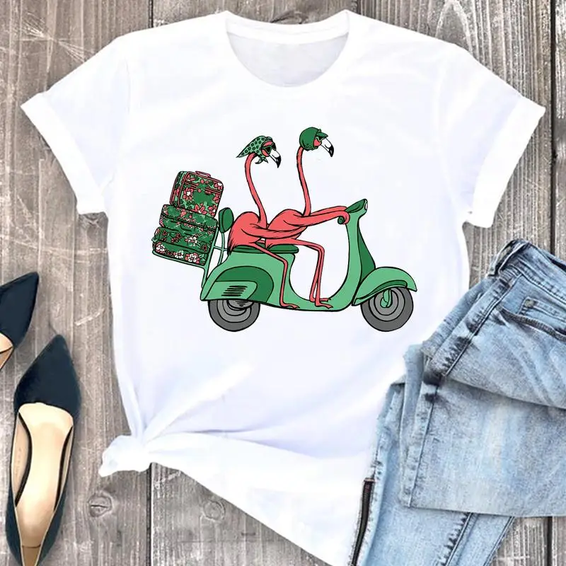 

Женская одежда, футболка с принтом, Женский Топ, мультяшная одежда, смешная Милая стильная модная футболка с графическим принтом и коротким ...