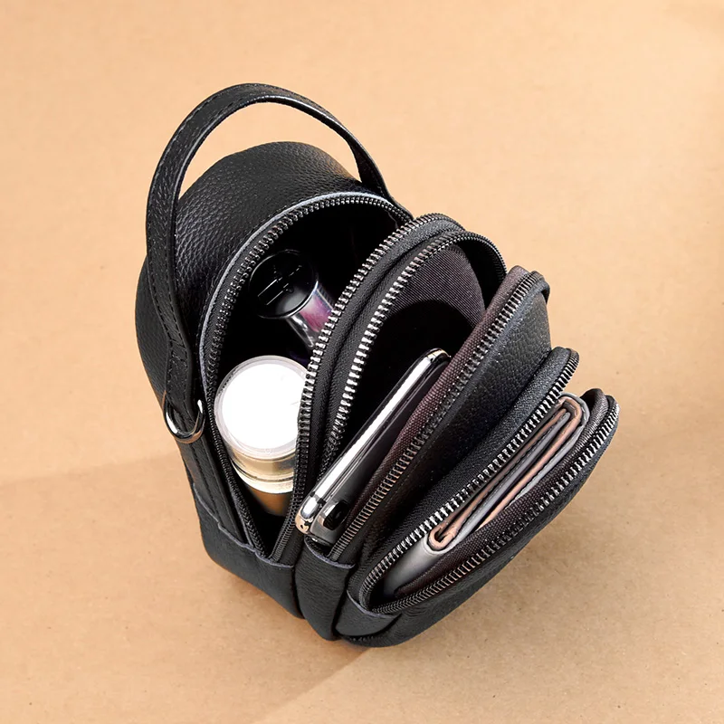 Дизайнерские маленькие сумки из натуральной кожи для женщин модные компактные