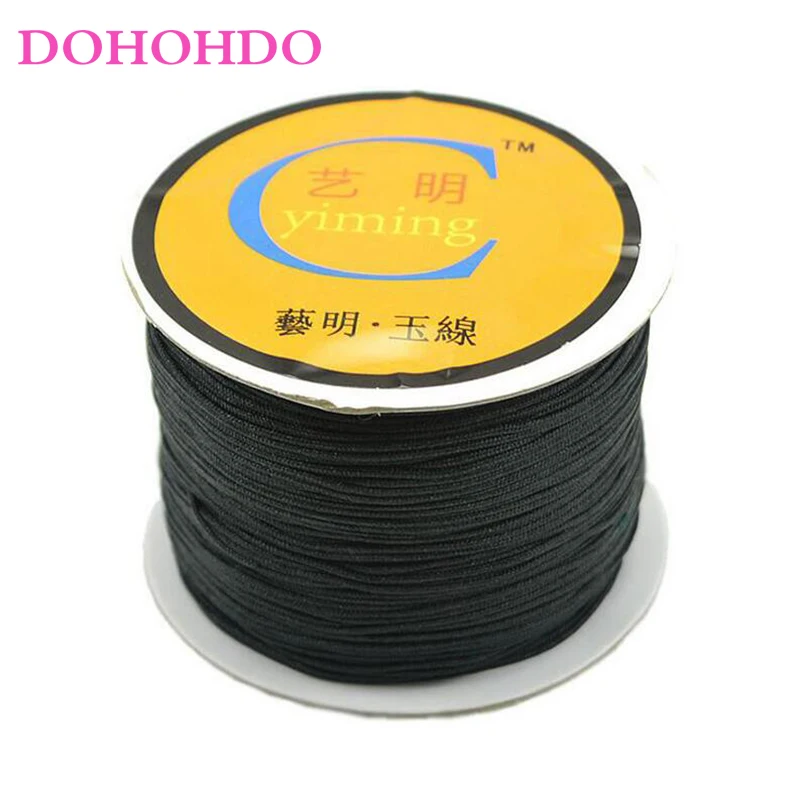 0.8mm 1mm 1.5mm 2mm Cotton Nylon Cord Thread Chinese Knot Macrame Braided String DIY Rope Bead Bracelet Jewelry Making | Украшения и