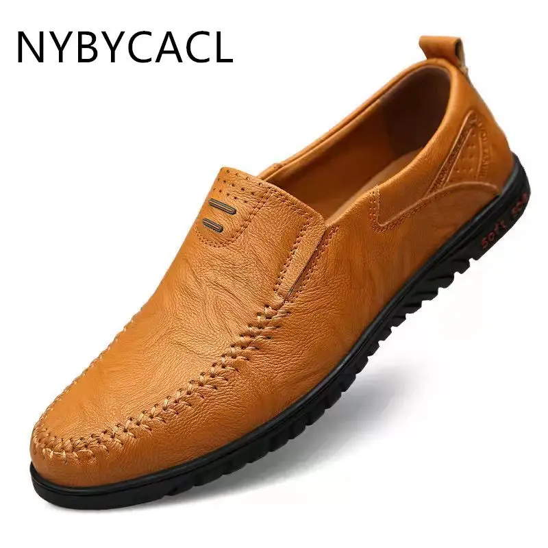 

Genuine Leather Men's Loafers Luxury Men Casual Shoes Fashion Driving Shoes Breathable Slip on Moccasins Size 37 ~ 47 Doug shoes