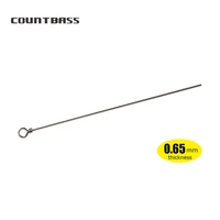 50pcs 0 65mm straight staianless steel wire forms diy inner spinner fishing lure accessory lure making tackle craft
