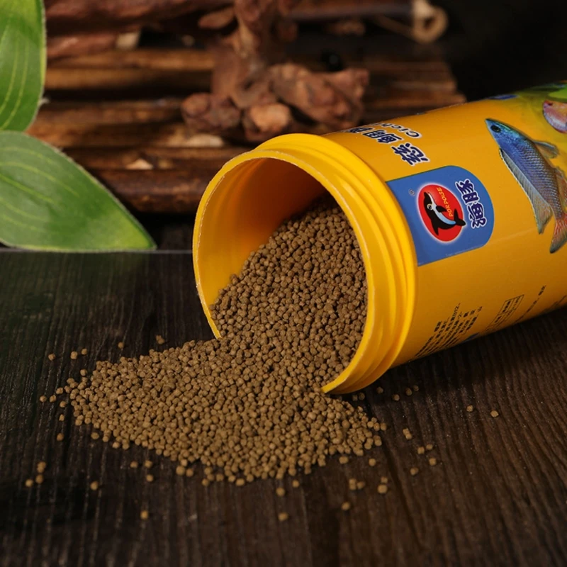 

250ml Ornamental Cichlid Pellets Goldfish Carp Guppies Tropical Feed Fishes Food
