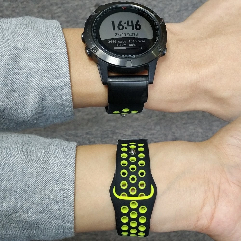 Силиконовый ремешок для часов Fenix 6 с защитой от пота 22 мм Garmin 5/5 Plus/Forerunner 935/подход