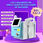 Модели 2022! 360 магнитное удаление волос и Shr Elight Ipl Opt Rf  Nd Yag лазер 1064 удаление татуировок многофункциональная косметическая машина