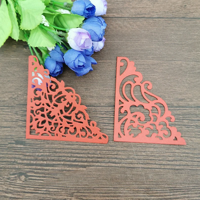 Маленькая Цветочная рамка кружевные металлические режущие штампы трафареты для