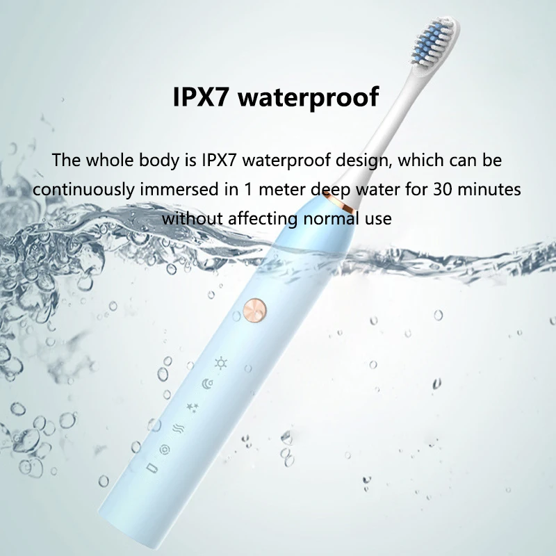 

Autocure 2020 New Sonic Electric Toothbrush Adult Smart Sonic Vibration Waterproof Toothbrush USB Charging 5-speed Adjustment