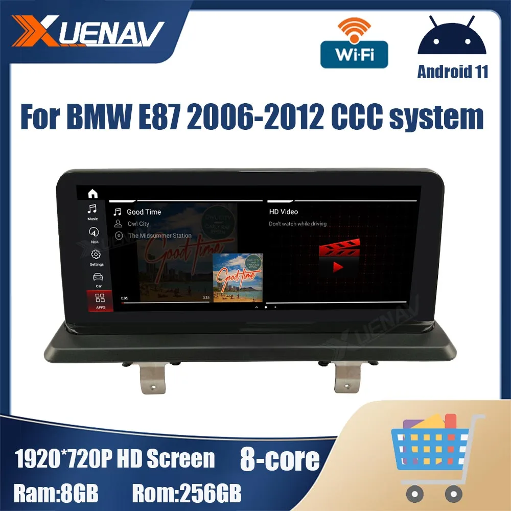 

Автомобильный мультимедийный плеер на Android 11, стерео для BMW E87 2006-2012, система CCC, GPS-навигация, автомобильное радио, DVD-плеер 2 din