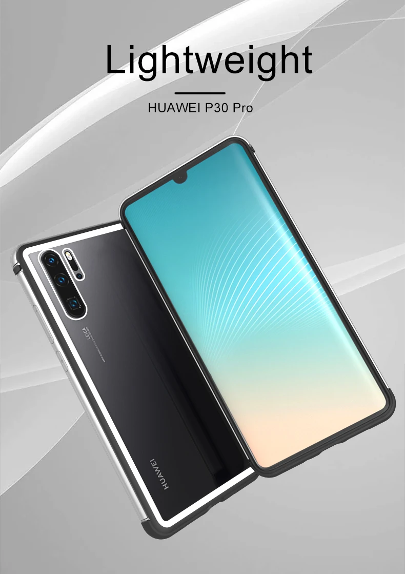 Прозрачный чехол для телефона с закаленным стеклом Love Mei huawei P30 ультратонкий