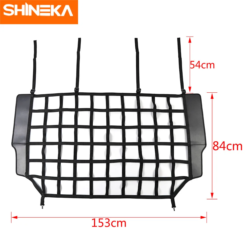 SHINEKA интерьерные молдинги для Jeep Wrangler JK JL 2007- Pet разделительная сетка забор Автомобильный багажник грузовая защитная сетка для Jeep Wrangler JK JL 2007- аксессуары