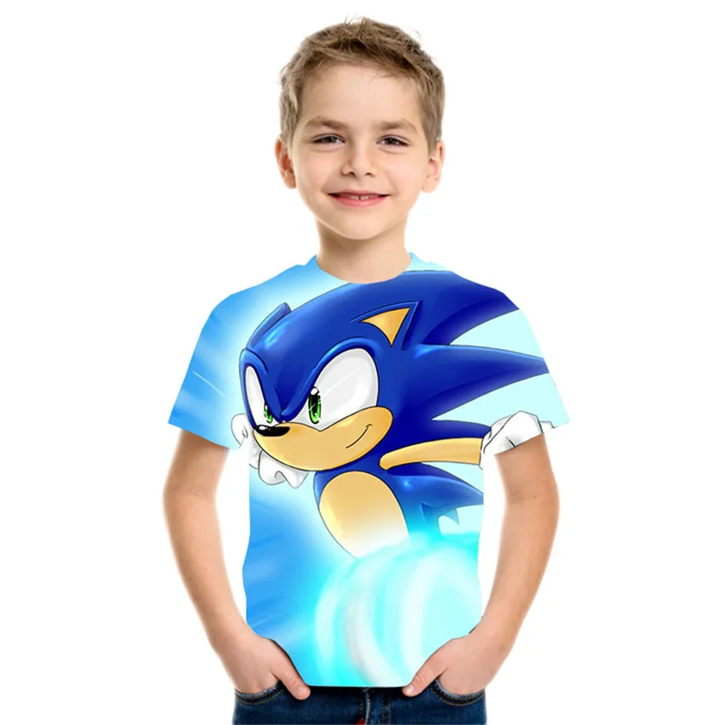 

Fun animal prints, 3D-printed prints, polyester t-shirts and tops for boys and girls summer clothes