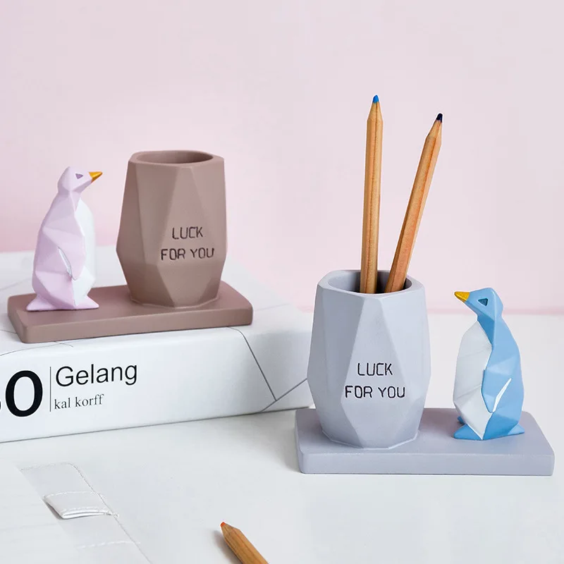 

Полимерная ручка, держатель, подставка для карандашей, настольный чехол для хранения, органайзер, офисный стол, украшения, аксессуары, Канцт...