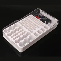 battery organizer storage case with clear cover removable tester 93 grids batteries capacity measuring instrument container box