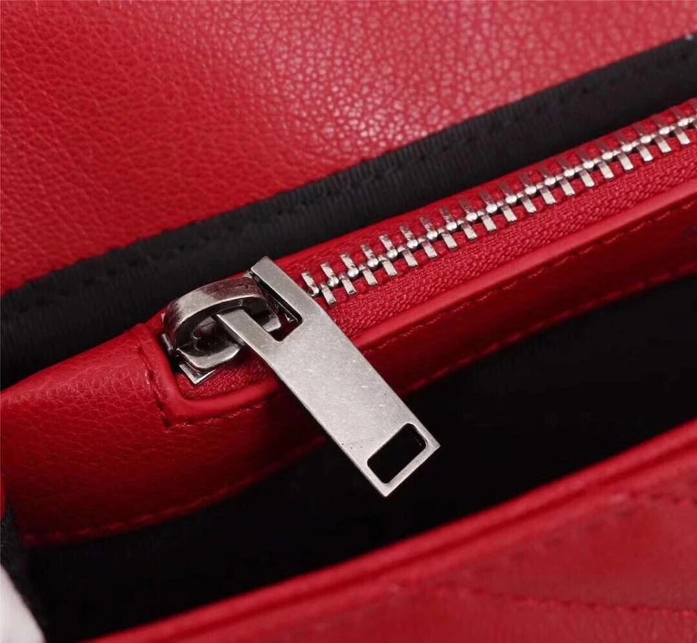 

Genuine leather ladies handbag fashion luxury designer messenger bag chain shoulder bag messenger bag black