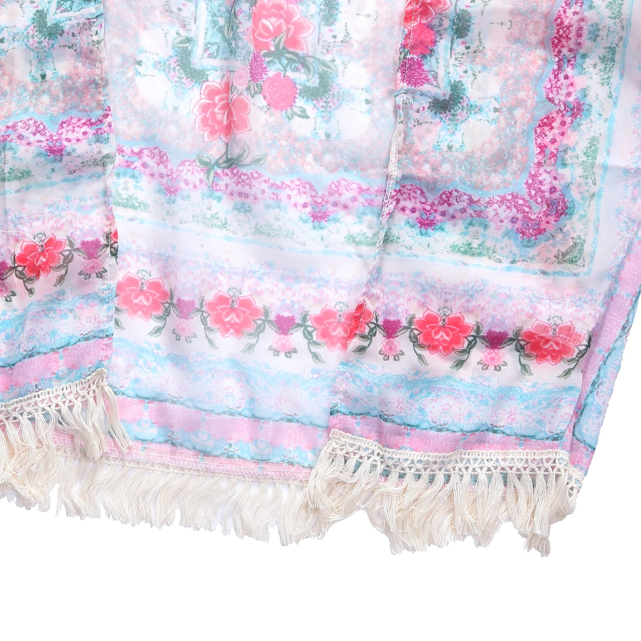 Женская шаль с принтом кардиган кисточками модная Пляжная накидка типа летучая