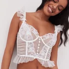 Роскошный кружевной прозрачный комплект с бюстгальтером, женское сексуальное нижнее белье с вышивкой, сексуальные стринги, открытый бюстгальтер без косточек, нижнее белье, бюстгальтер пуш-ап