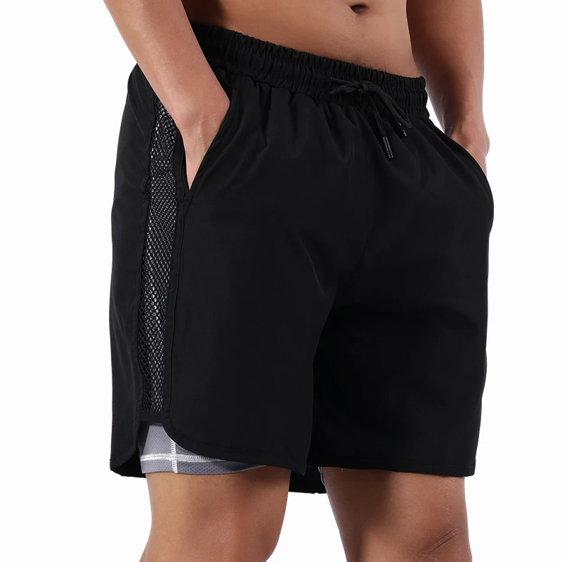 

2021 Summer Running Shorts Men 2 in 1 Sports Jogging Fitness Shorts Training Quick Dry Mens Gym Men Shorts Sport gym Short Pants
