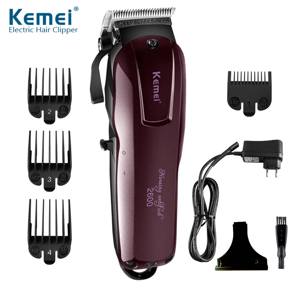 

KM-2600 KEMEI Professional Electric Hair Trimmer Beard Shaver Rechargeable Hair Clipper Titanium Knife Hair Cutting Machine