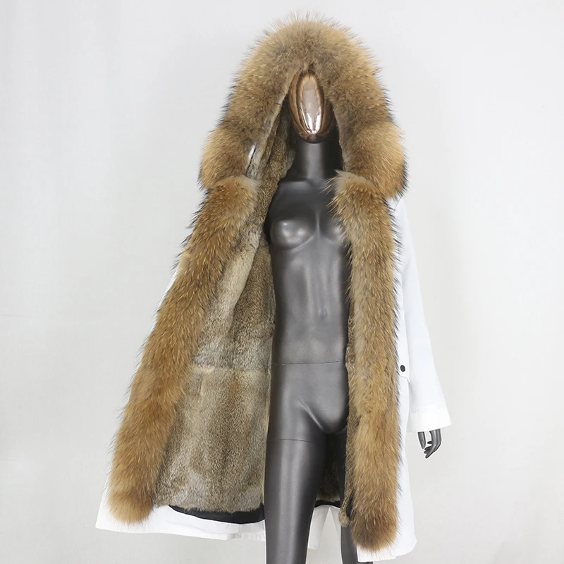 Женская непромокаемая парка CXFS длинная теплая куртка со съемной подкладкой из