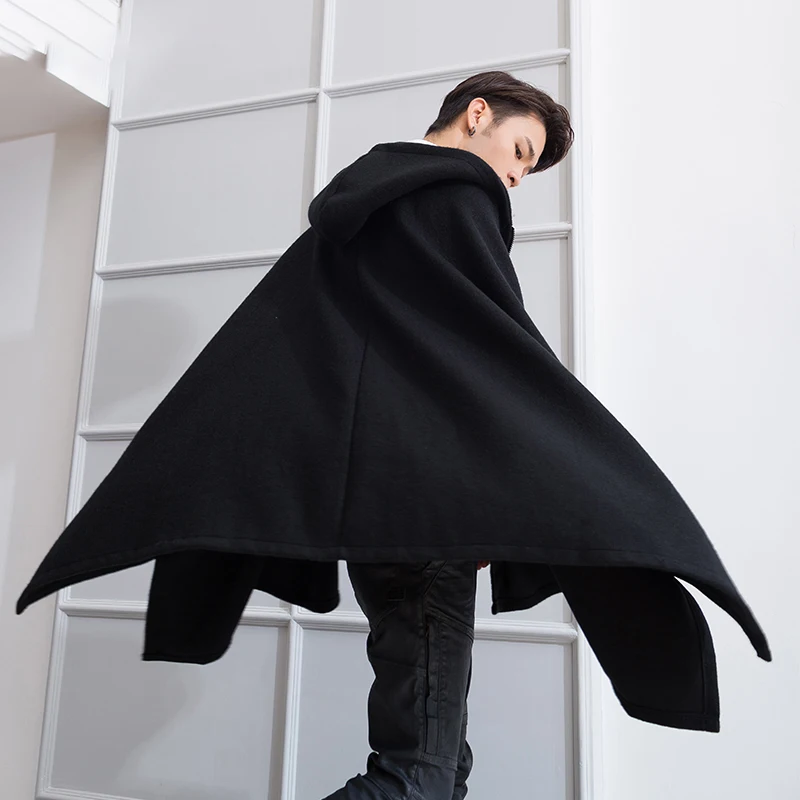 Женское длинное шерстяное пальто свободное Осень-зима | Мужская одежда