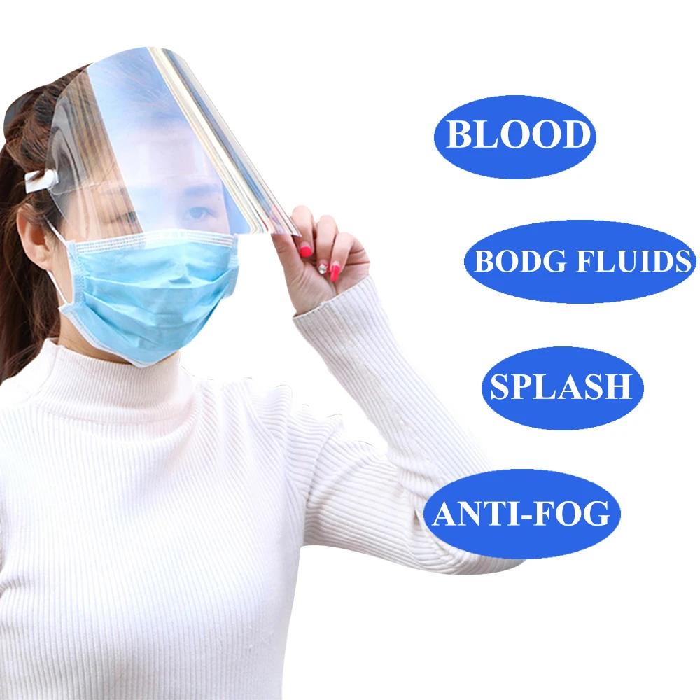 5 шт. защитная маска для лица сменная Полнолицевая прозрачная защита козырька от