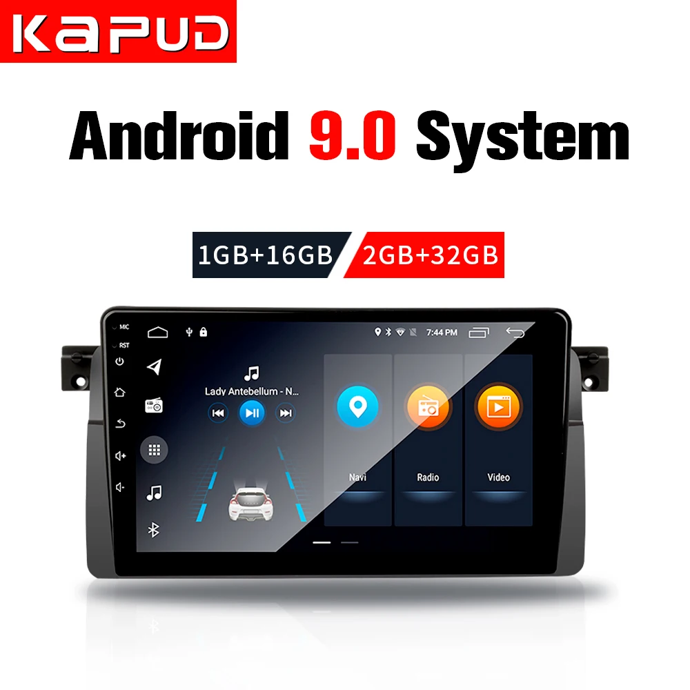 Автомобильный мультимедийный плеер capud Android 9 0 без DVD стерео системы GPS Wi Fi BT SWC