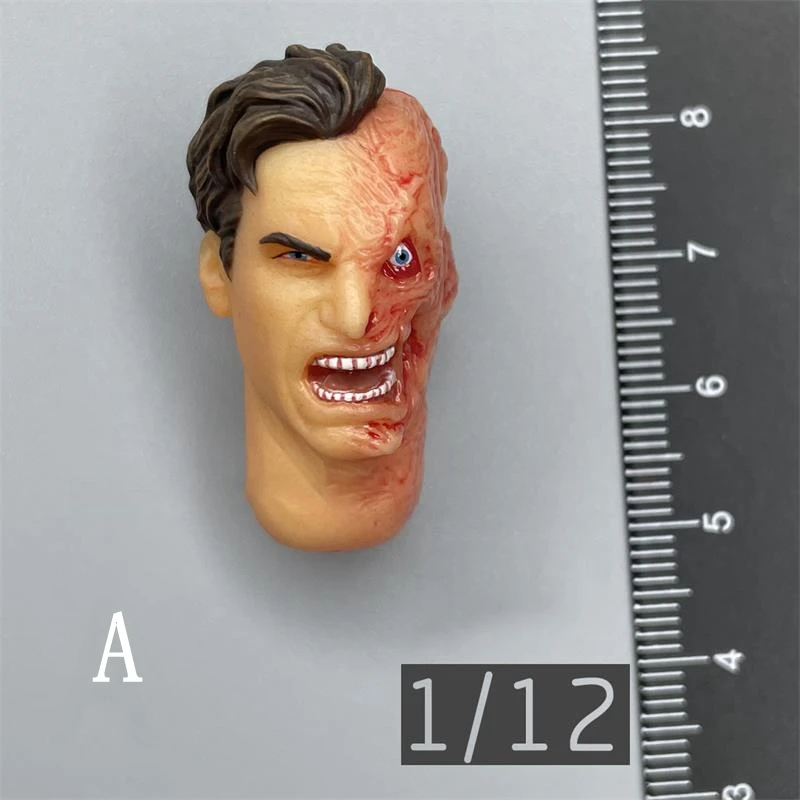 Горячая Распродажа скульптура с двухсторонней мужской головой MEZCO 1/12th модель