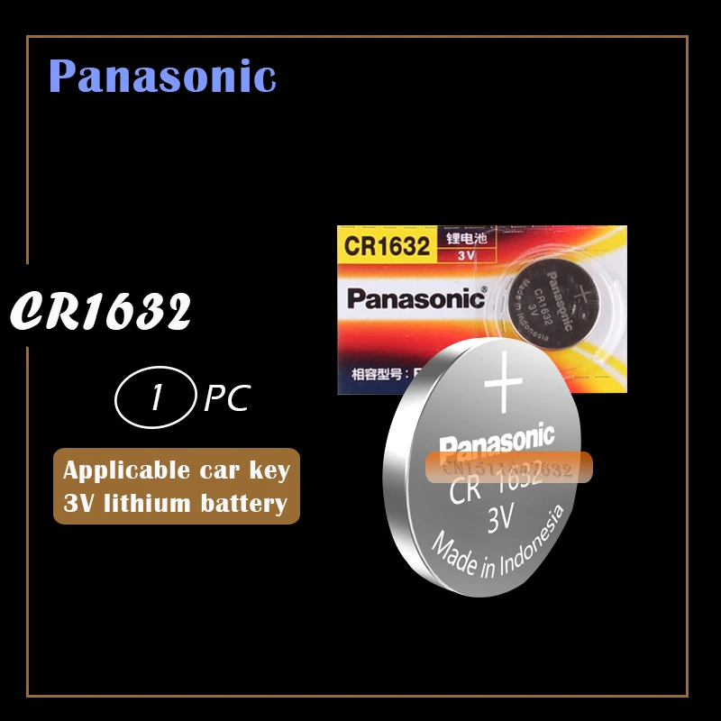 2 шт PANASONIC CR1632 1632 DL1632 3V литиевые батареи батарея для монет