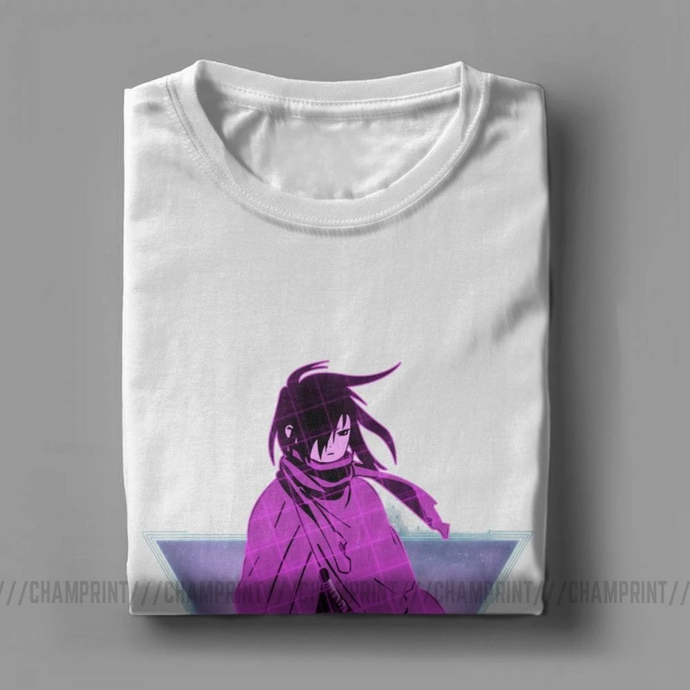 Мужские футболки Dororo Hyakkimaru футуристический аниме забавные из чистого хлопка