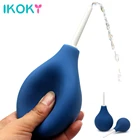 Очиститель для киски IKOKY, интимные игрушки, устройство для очистки киски, орошение толстой кишки, для мужчин, женщин, мужчин, шприц, анальная Вагина, Ректальная клизма