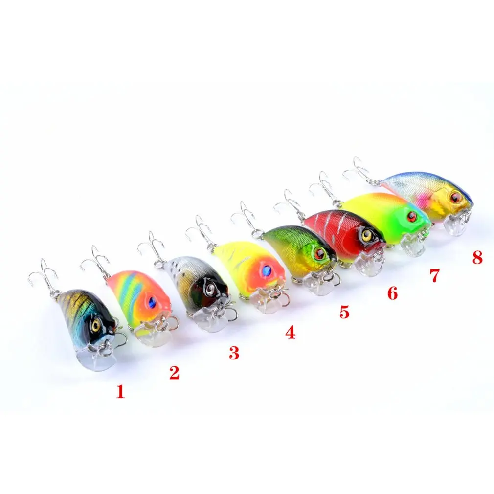 

8 Colors Fishing Lure 5.5cm 6.6g Aritificial Fake Bait Bionic Fishing Bait Fishing Hook Lure Artificial Bait Tackle