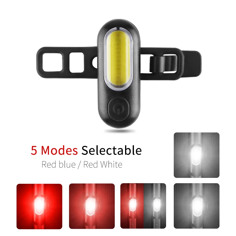 Bicycle Led Light Rear Rechargeable USB Bicycle Lights Multiple modes Cycling Accessories Lamp Warning Tail Light