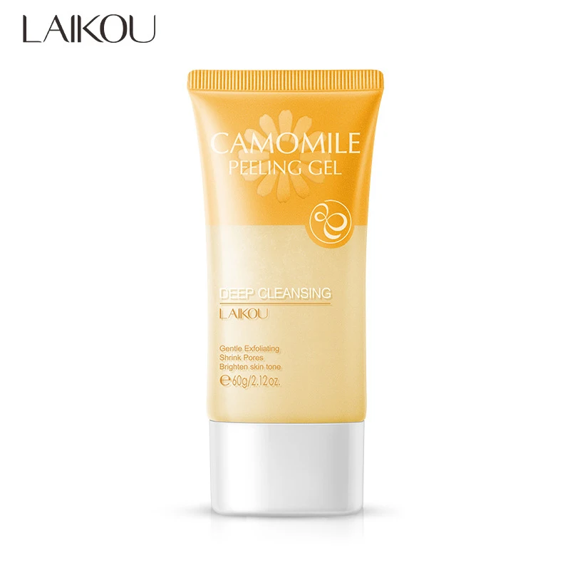 

60ml Chamomile Exfoliating Peeling Gel Facial Scrub Deep Moisturizing Soothing Skin Tightening Pores Face Cream Skin Care