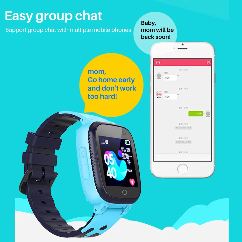 childrens smart watch kids sos lbs phone watches smartwatch for boys girls support 2g sim card call photo waterproof kids gifts free global shipping