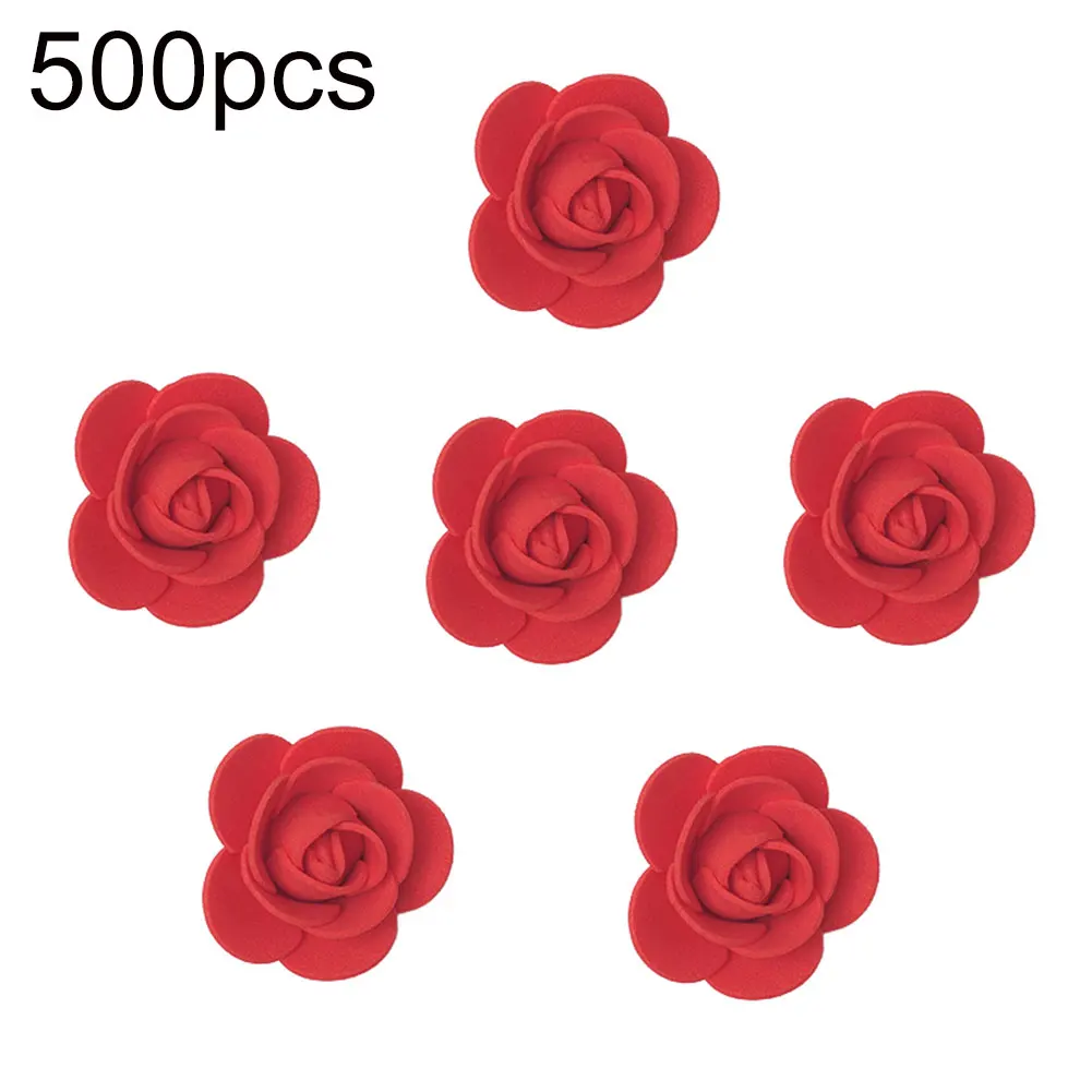Новое поступление 500 шт 3,5 см ПЭ пена Искусственный цветок розы DIY медведь кукла Дворец бракосочетаний Декор