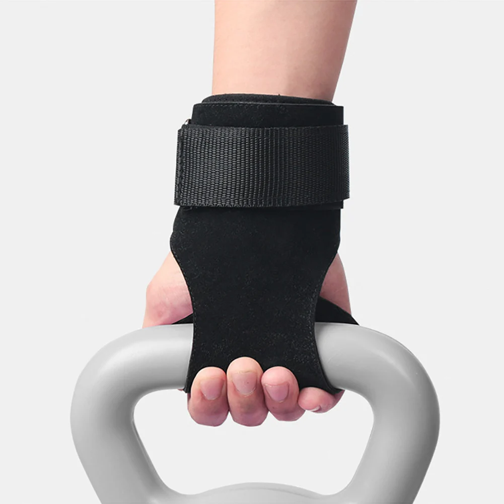 

1 Pair Faux Leather Anti-Skid Hand Grip Weight Lifting Wrist Palm Guard Gloves Fitness Equipment Accessories