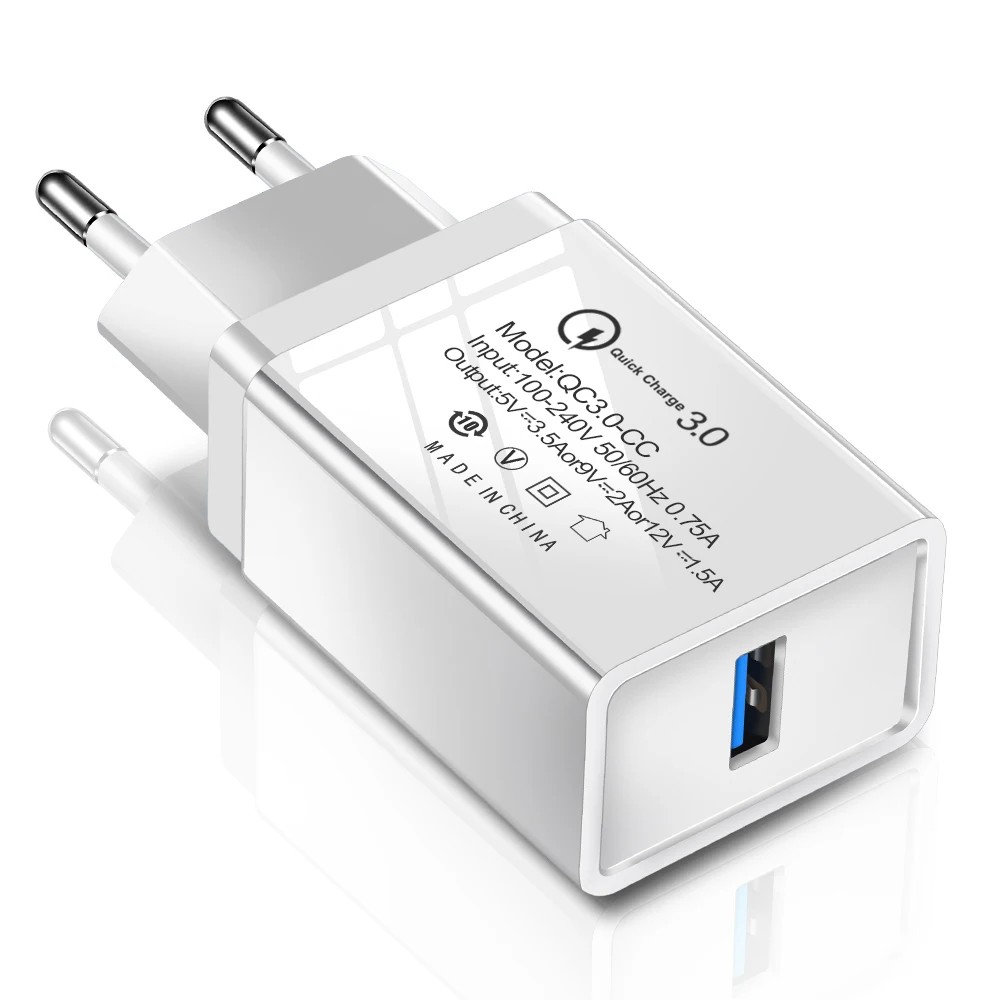 LEORY Входное зарядное устройство для телефона быстрая зарядка 3 0 USB с адаптером