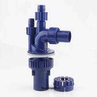 1pc hi quality aquarium 4 way overflow pipe connectors fish tank bottom filter pipe fittings water clean tools pet products