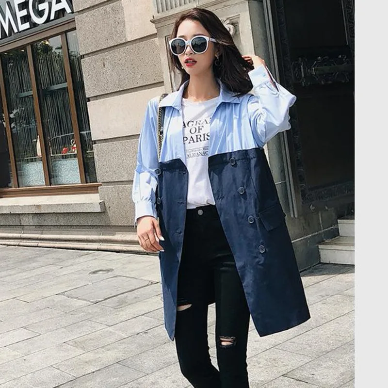 Рубашка LANMREM Женская с отложным воротником длинными рукавами в полоску WG80917L для