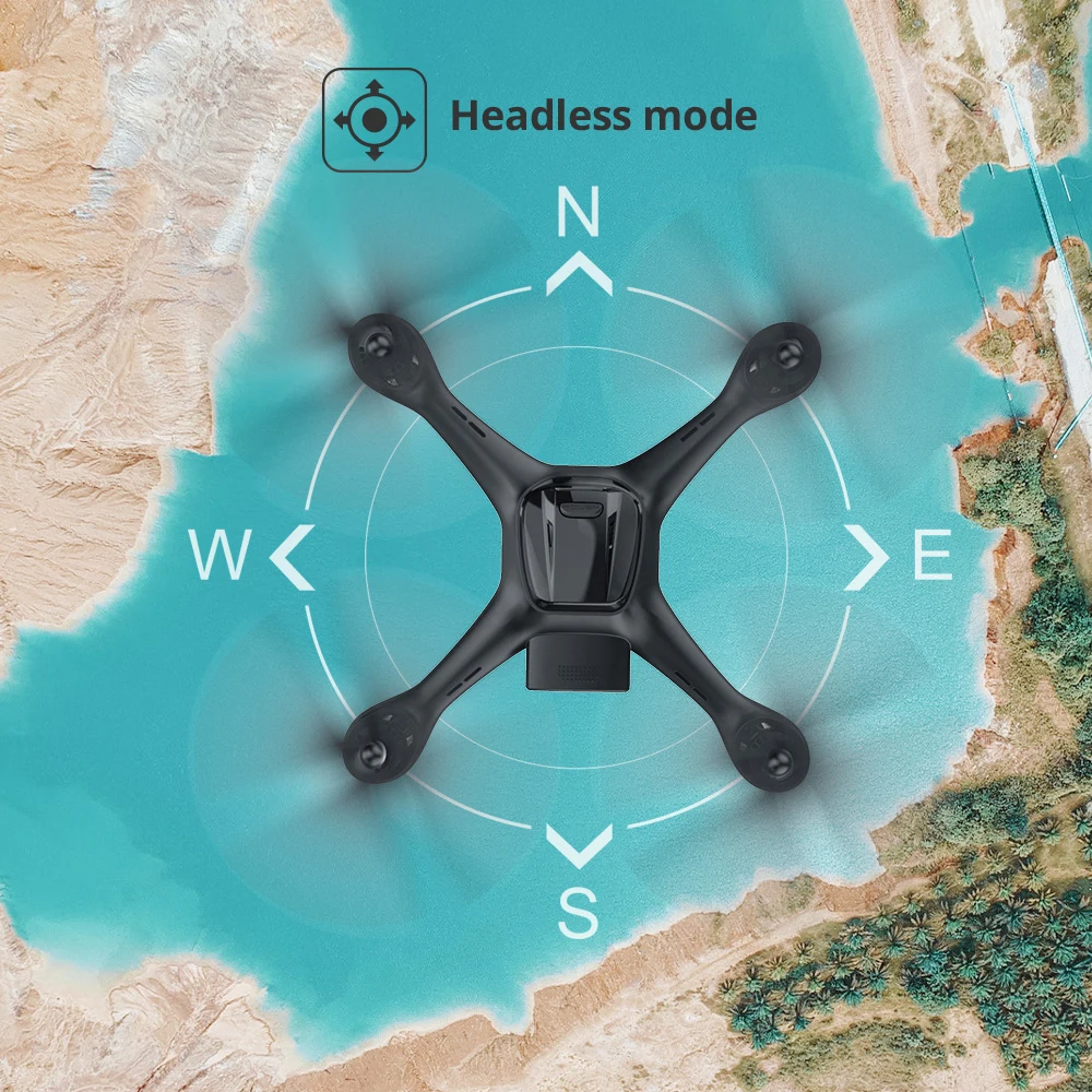 Складной Квадрокоптер HS130D с GPS Wi Fi камерой на 90 °|Радиоуправляемые вертолеты| |