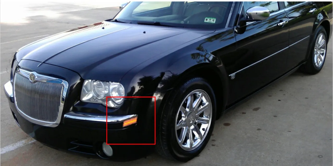 Янтарный светодиодный светильник на передней стороне для Chrysler 300 2005-2010