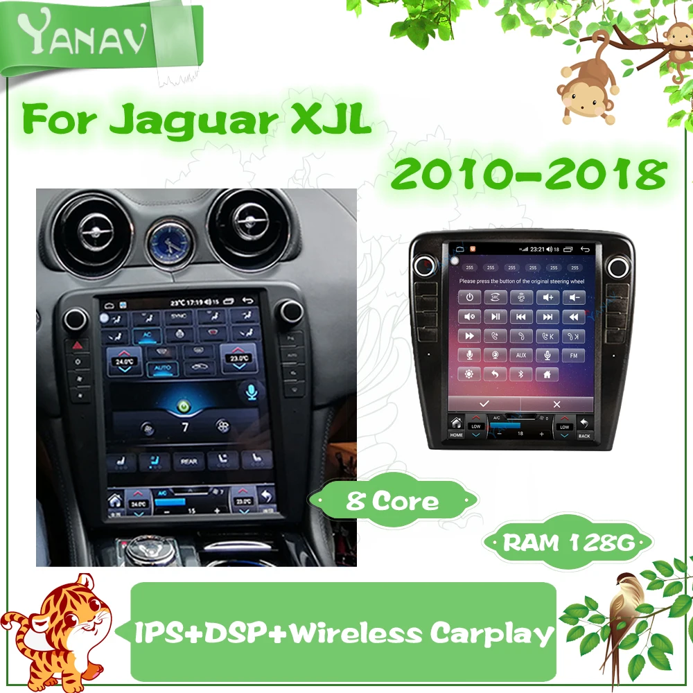 

Автомагнитола 2DIN на Android для Jaguar XJL 2010-2018 с GPS-навигацией, автомобильный стереомагнитофон, Мультимедийный MP3-плеер, головное устройство Carplay