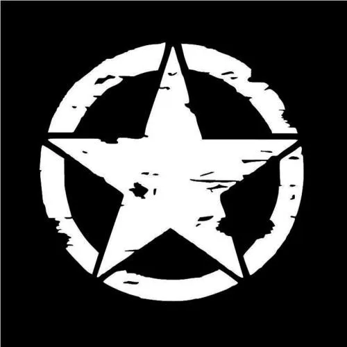

Hot Sell Personality ARMY Star Car Stickers Decals Accessories Auto Decorative Stickers PVC 13cm X 13cm