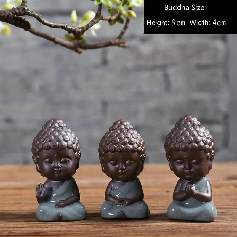 Статуэтка Будды статуэтка монаха чай домашние животные автомобильные