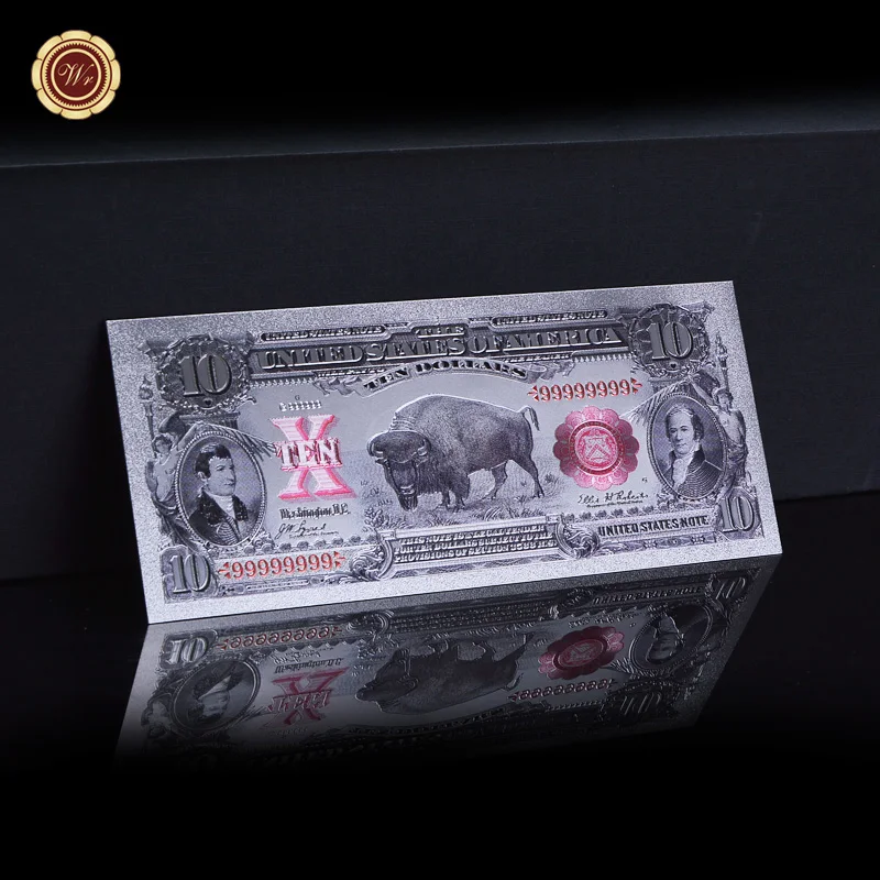 Памятная банкнота из золотой/серебряной фольги в долларах США | Дом и сад