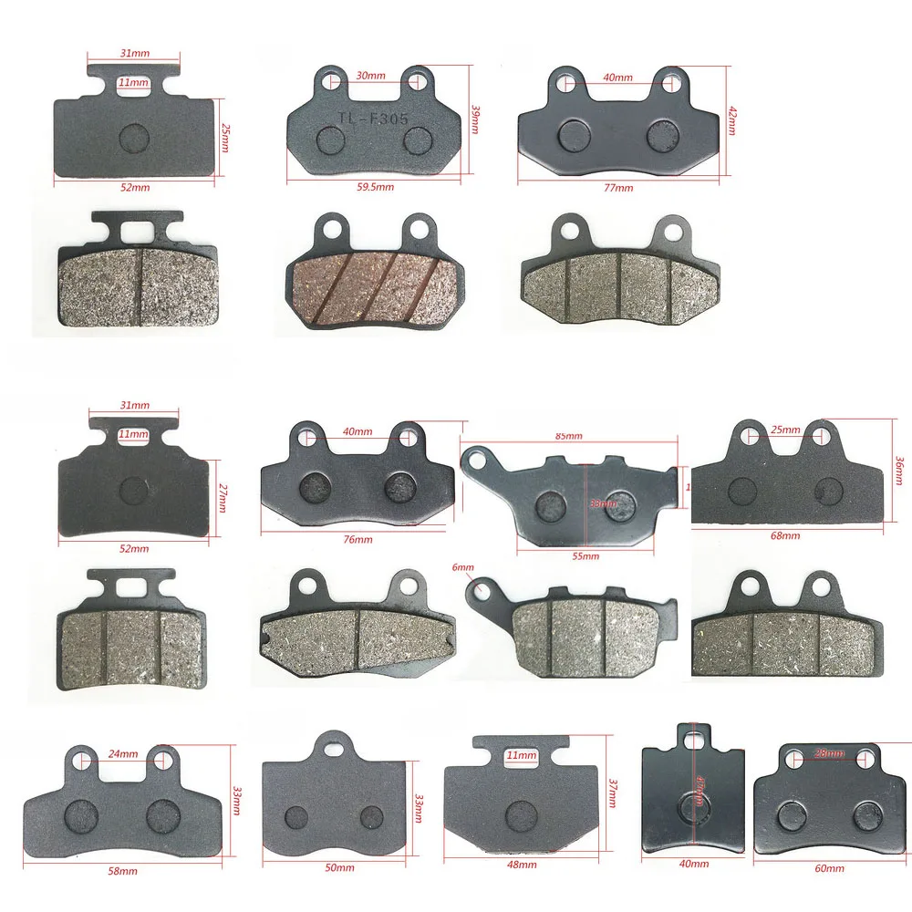 

Motorcycle Brakes Front Rear Disc Brake Pads Shoes for 50cc 125cc 150cc 250cc CBR CRF CTCT CBX Scooter Moped