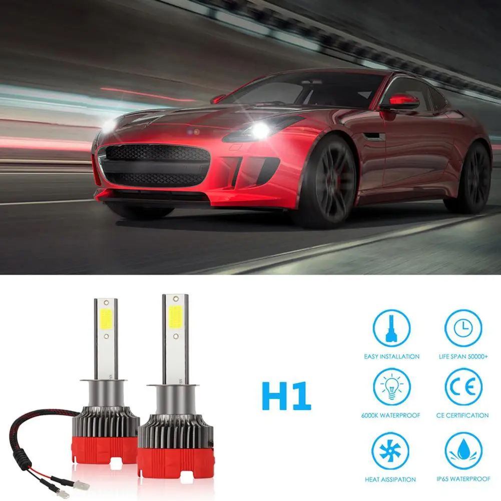 120 Вт 12000LM Mini H1 H7 H4 H8/H9/H11 9005 9006 светодиодный светильник для головы автомобиля