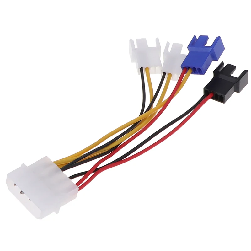 4 в 1 Вентилятор охлаждения компьютера кабель питания cpu PC Кулер провода адаптер