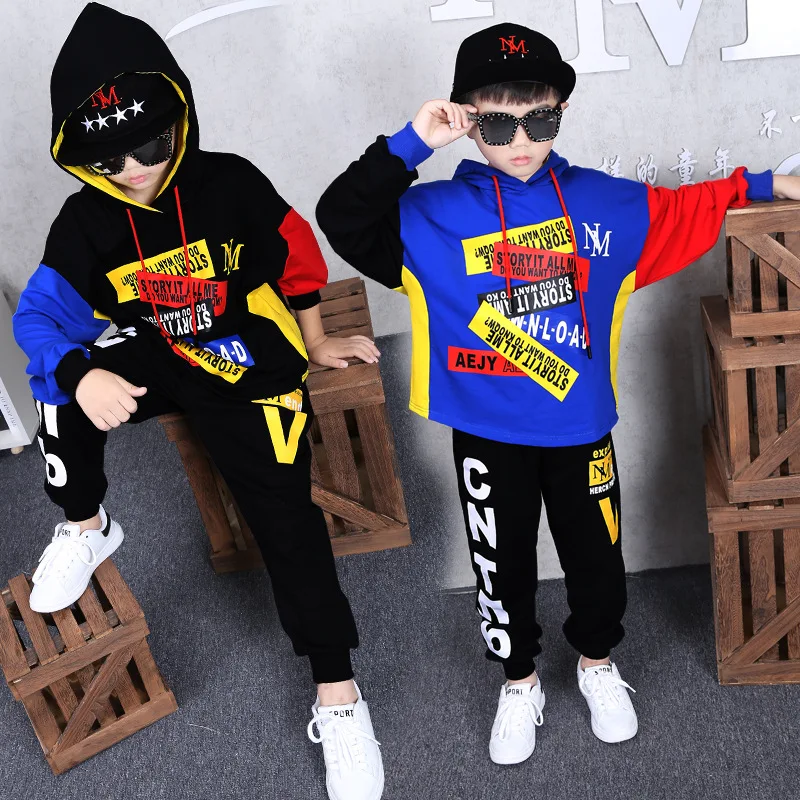 2019 г. Весенне-осенние комплекты детской одежды из 2 предметов повседневная одежда