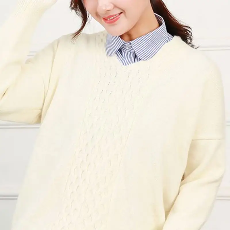 

Fashion Women/Men Stripe Detachable Lapel Choker Necklace Shirt Fake False Collar Fashion Shirt Apparel Accessories